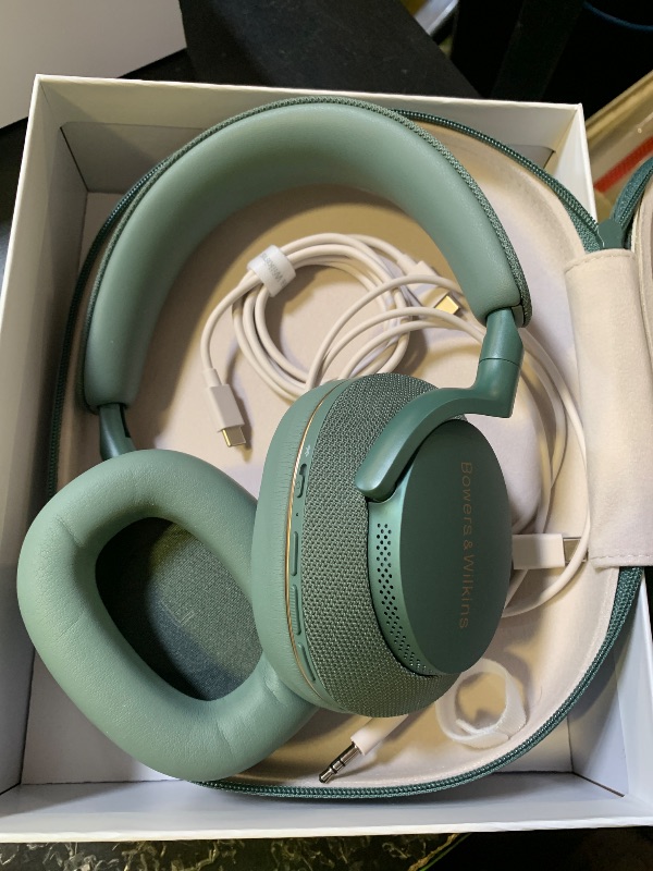 Photo 1 of Bowers & Wilkins Px7 S2e Bluetooth Headphones Over The Ear, Over-Ear Headphones - Enhanced Noise Cancellation & Transparency Mode, Crystal-Clear Calls, 30-Hour Playback, Forest Green