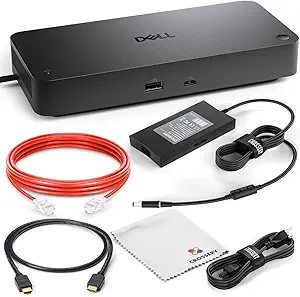 Photo 1 of Dell Pro SD25TB4 Thunderbolt 4 Dock - USB-C Docking Station Hub for Dell Laptop, Quad Monitor Support, 4k Display, 180W Power Supply, Thunderbolt 4 Docking Stations for Windows, MacBook Pro