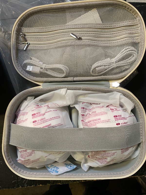 Photo 1 of Momcozy M5 Smart APP Controlled Wearable Breast Pump, Hands-Free Wireless Electric Pump, 3 Modes 9 Suction Levels, BPA-Free, Portable Lightweight, 24mm Flange, 2-Pack Cozy Red