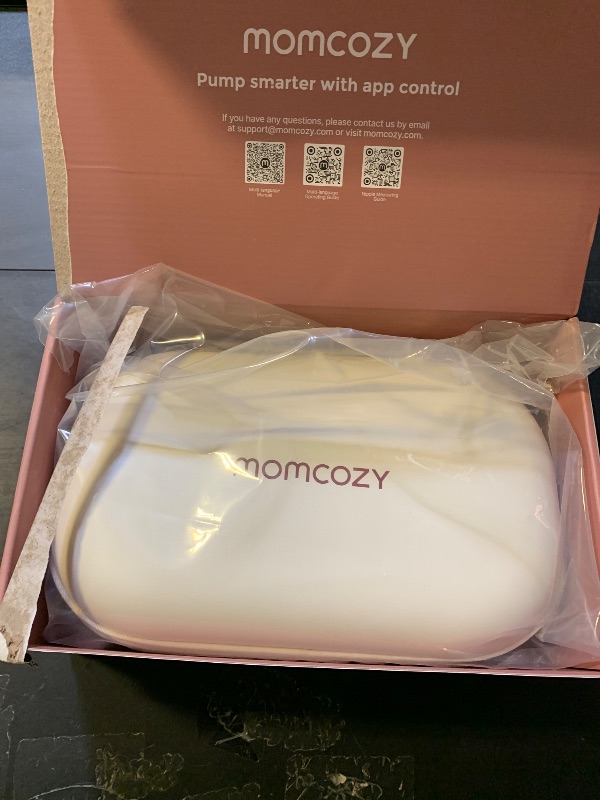 Photo 1 of Momcozy M5 Smart APP Controlled Wearable Breast Pump, Hands-Free Wireless Electric Pump, 3 Modes 9 Suction Levels, BPA-Free, Portable Lightweight, 24mm Flange, 2-Pack Cozy Red