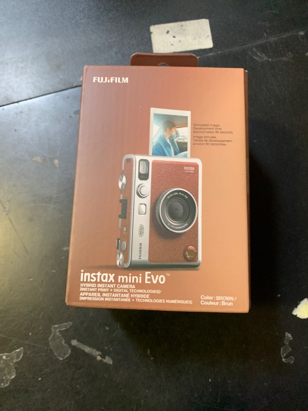 Photo 1 of Fujifilm Instax Mini EVO Instant Camera - Brown