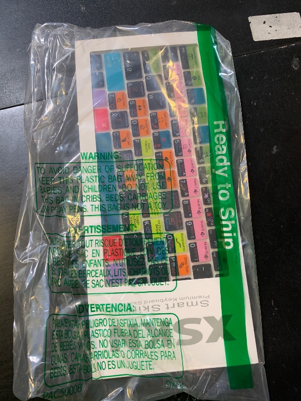 Photo 1 of XSKN Logic Pro Shortcut US Version Keyboard Cover Skin for 2026-2021 MacBook Pro 14 16 inch MacBook Air 13 15 inch with M5/M4/M3/M2/M1 and MacBook Neo