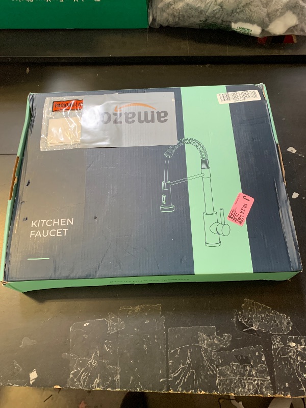 Photo 1 of FORIOUS Touchless Kitchen Faucet Black, Smart Motion Sensor Spring Sink Faucet with Pull Down Sprayer Commercial Contemporary Hands-Free for Pot Filler, Farmhouse Camper Laundry Camper