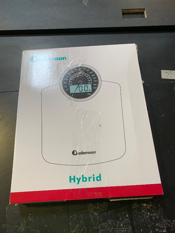 Photo 1 of Adamson 2-in-1 Analog & Digital Weighing Scale for Body Weight up to 400lbs - Thick Tempered Glass - Extra Large Display - Easy to Read Digital Bathroom Scale - New