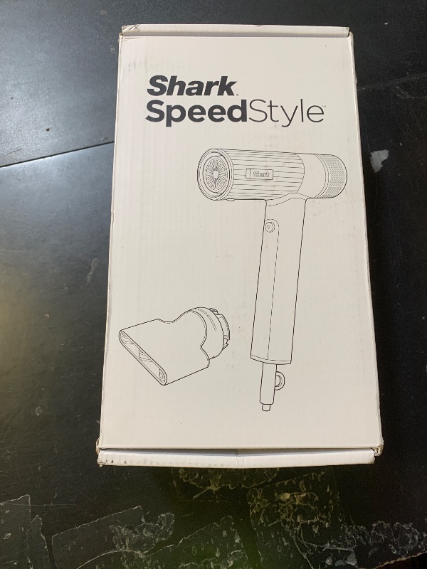 Photo 1 of Shark SpeedStyle Essential High-Velocity Dryer with Concentrator, Lightweight, Ionic, No Heat Damage, Best for Straight and Wavy Hair, Silk HD301