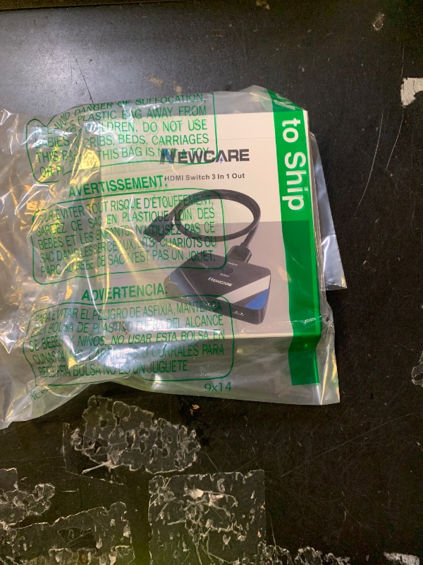 Photo 1 of [Upgrade] HDMI Switch 3 in 1 Out, 4K@60Hz HDMI 2.0 Switch Splitter with 2.6FT Long HDMI Cable, 3-Port HDMI Switcher Selector, Supports 4K 30Hz 3D 1080P HDCP2.2 for PS5 Xbox DVD Player Fire Stick PC