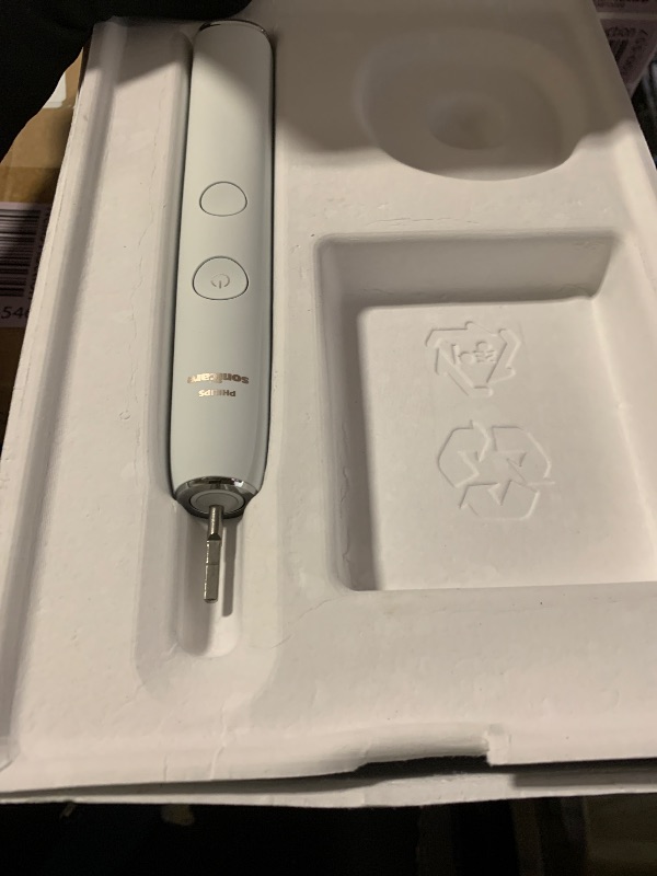 Photo 1 of Philips Sonicare DiamondClean Smart 9500 Electric Toothbrush, Sonic Toothbrush with App, Pressure Sensor, Brush Head Detection, 5 Brushing Modes and 3 Intensity Levels, White, Model HX9923/01