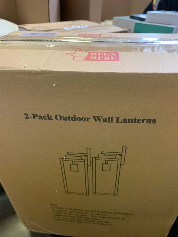 Photo 1 of Large Size Outdoor Wall Light Fixtures, Exterior Lighting Fixtures Porch Sconces Wall Mounted, Waterproof Bronze Outdoor Wall Lanterns Lamps, Outside Lights for House Patio Front Door Entryway, 2-Pack