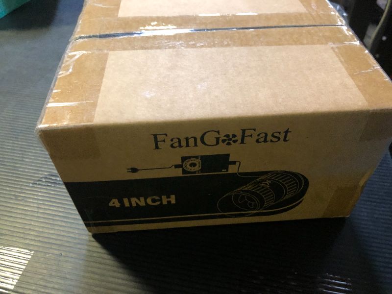 Photo 1 of FanGoFast 4 Inch Inline Duct Fan 130CFM Airflow with Stepless Speed Control Low Noise Energy Saving Ventilation Booster Fan for Grow Tents,Workshops,Basements