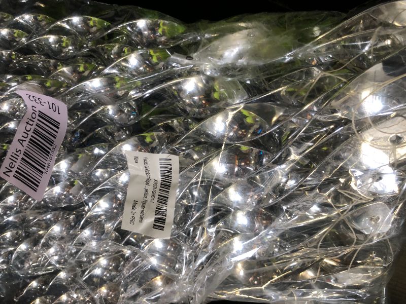 Photo 1 of Hausse 30 Pack Bird Deterrents for Outside, Bird Repellent Hanging Silver Plastic Reflectors Scare Rods, Garden Decorative Reflective Scare Birds Away, Like Woodpeckers, Pigeons and Geese