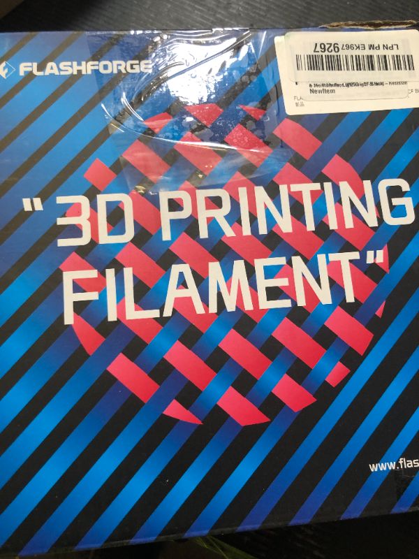 Photo 1 of FLASHFORGE Carbon Fiber PETG Filament 1.75mm, Carbon Fiber PETG 3D Printer Filament, 1KG Spool Dimensional Accuracy +/- 0.02mm, Lightweight & Heat-Resistant & Moisture Free (Black)