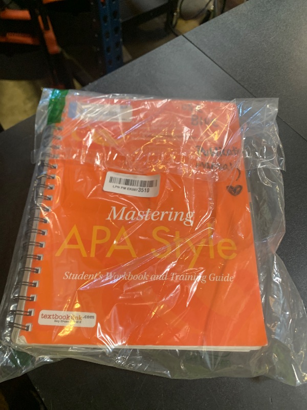 Photo 1 of Mastering APA Style: Student's Workbook and Training Guide