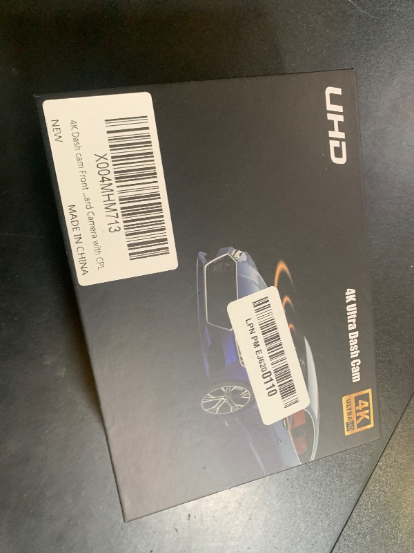 Photo 1 of Dash Cam Front 4K Built-in 5GHz WiFi with CPL, Dash Camera for Cars with 64GB SD Card, App Control, 3.69" IPS Screen Dashcam with UHD 2160P, Night Vision, Loop Recording, Parking Mode, 170°Wide Angle