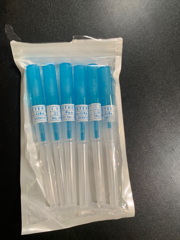 Photo 1 of combofix Catheter Piercing Needles 6pcs 22G Gauge Catheter Piercing Needles IV Catheter Needles for Ear Nose Belly Piercing Disposable Piercing Needles…