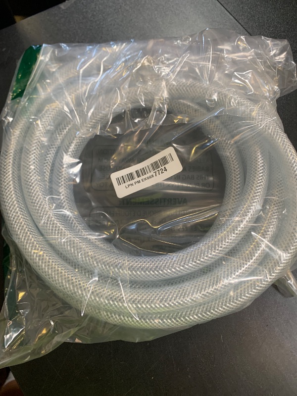 Photo 1 of JUNZHIDA High Pressure Braided Clear Flexible PVC Tubing 5/8" ID, 10ft