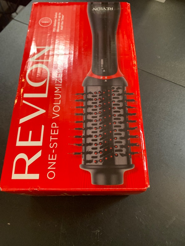 Photo 1 of REVLON One Step Volumizer PLUS Hair Dryer and Styler | More Volume, Less Damage, and More Styling Control for Easy and Fast Salon-Style Blowouts, Plus Travel Friendly (Black)