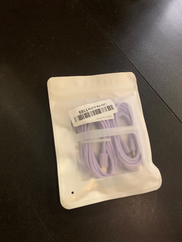 Photo 1 of iPhone Fast Charger Lightning Cable [MFi Certified] 2-Pack USB-C to Lightning Cable (6.6Ft) Fast Charging Compatible with iPhone14/14 Plus/14 Pro/14 Pro Max/13/13pro/12/12 Pro Max,iPad(Purple)