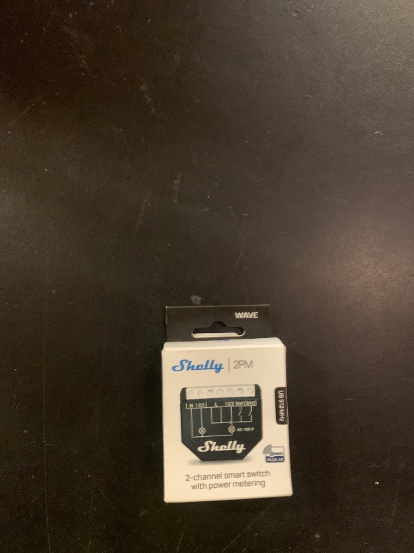 Photo 1 of Shelly Wave 2PM US LR UL | Z-Wave Long Range Smart Switch Relay, 2-Channel 16 A with Power Metering | Home Automation | High Compatibility | Easy Installation | iOS Android App