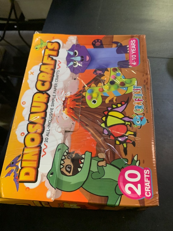 Photo 1 of Craftikit® 20 Award-Winning Dinosaur Crafts for Kids - Award-Winning All-Inclusive Fun Dinosaur Crafts for Kids Ages 3-5, Organized Toddler Craft Kit