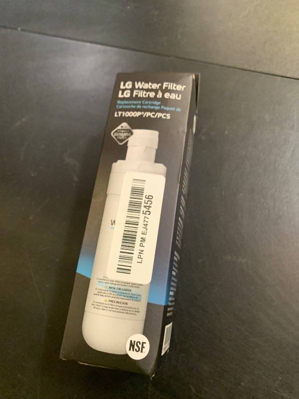 Photo 1 of LG LT1000P - 6 Month / 200 Gallon Capacity Replacement Refrigerator Water Filter (NSF42, NSF53, and NSF401) ADQ74793501, ADQ75795105, AGF80300704, or AGF80300705 White
