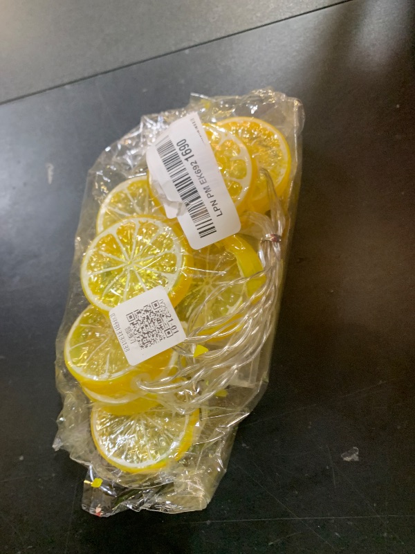 Photo 1 of Fruit String Lights Battery Powered, Lemon Decor Fairy String Lights Party String Lights Decorative Cute Lemon Decor String Lights Led Lemon Slice String Lights(Yellow)