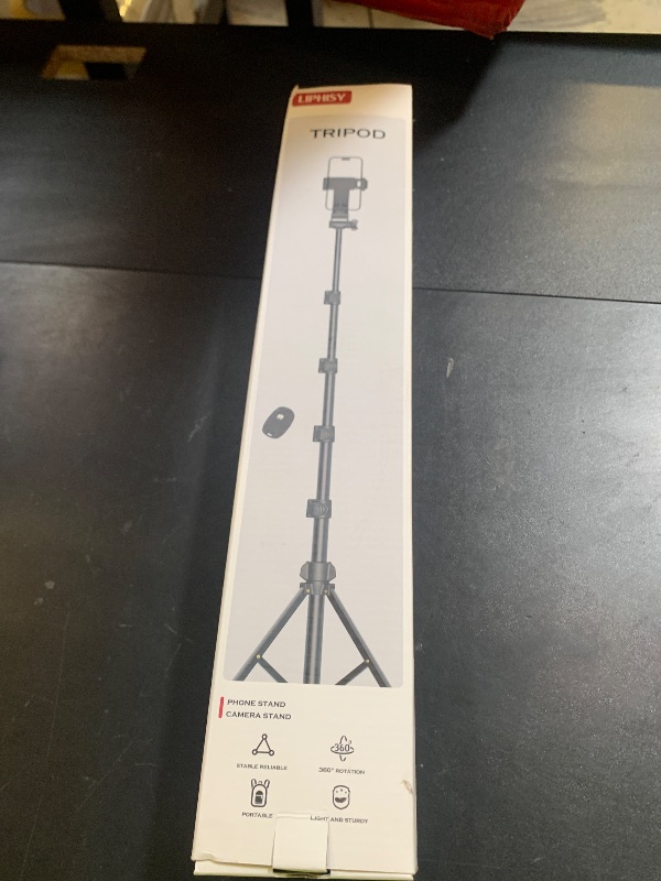 Photo 1 of Liphisy 64” Tripod for Cell Phone & Camera, Phone Tripod with Remote and Phone Holder, Sturdy & Stable Height Adjustable Multi-Angle Shot Selfie Stick Tripod for Video Recording