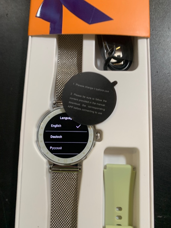 Photo 1 of Smart Watch for Women, AMOLED HD Display Fitness Tracker Bluetooth Make/Answer Call, 1.19" Watches with 110+ Sports Modes/Heart Rate/SpO2/Sleep Monitor, Smartwatch IP68 Waterproof for Android iOS