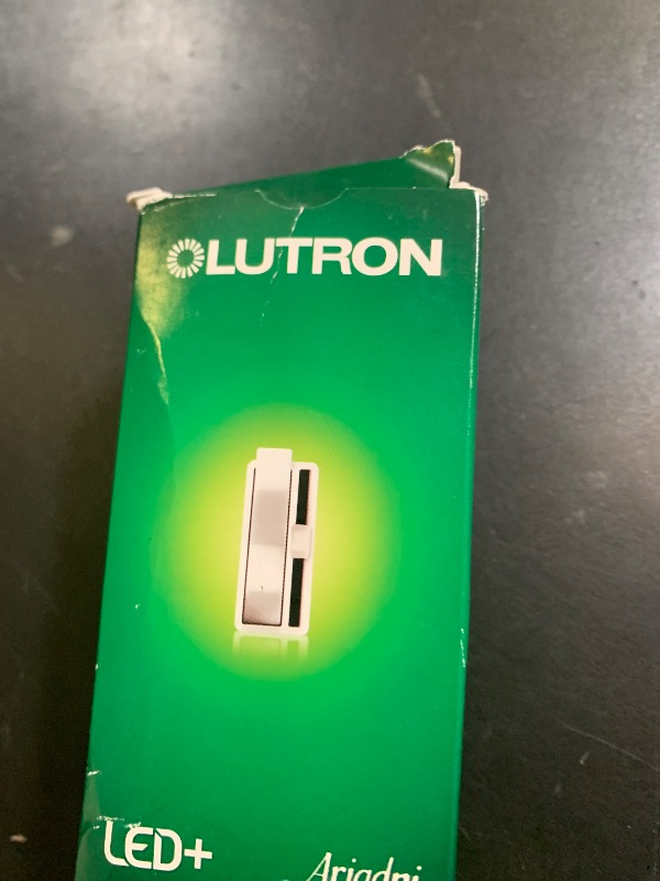Photo 1 of Lutron Ariadni/Toggler LED+ Dimmer Light Switch for Dimmable LED, Halogen and Incandescent Dimmer Switch, 150W, Single-Pole/3-Way, AYCL-153P-WH, White