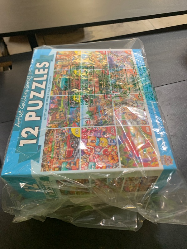 Photo 1 of MasterPieces - Jigsaw Puzzle 12-Pack Bundle Set, Artist Gallery Collection Series 2 Landscape and Animal Puzzles, Family Fun for Adults and Kids