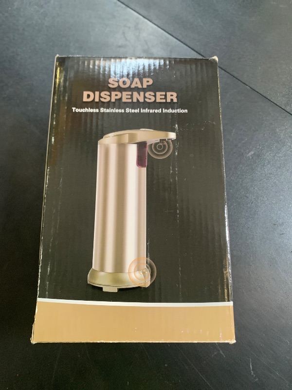 Photo 1 of Automatic Soap Dispenser, Fits Most Soaps, 3 Adjustable Dispensing Levels, Smart Precise Sensing, Easy to Use & Refill, 8.8 oz Stainless Steel Touchless Soap Dispenser for Kitchen