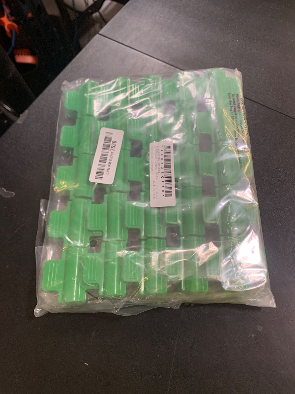 Photo 1 of PATIKIL Greenhouse Clamps, 50 Pack Garden Film Row Cover Clips for 16mm Pipe Gardening Hoop Plant Cover Support Netting Tunnel Shade Cloth, Green