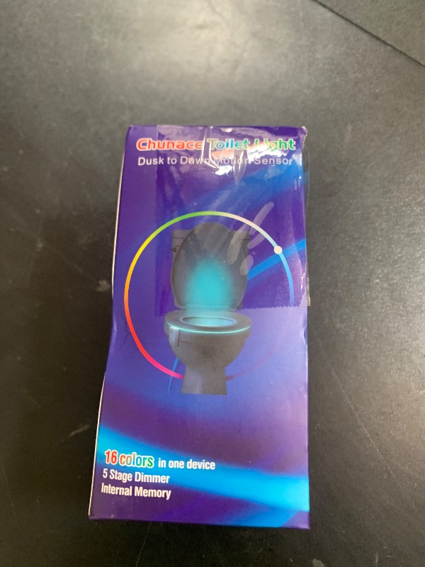 Photo 1 of 2 Pack Toilet Night Lights with Motion Activated Sensor,16-Color Changing LED Inside Toilet Bowl Nightlight, Cool Stuff for Bathroom Accessories Decor, Unique Gadgets for Men and Kids Brithday Gifts