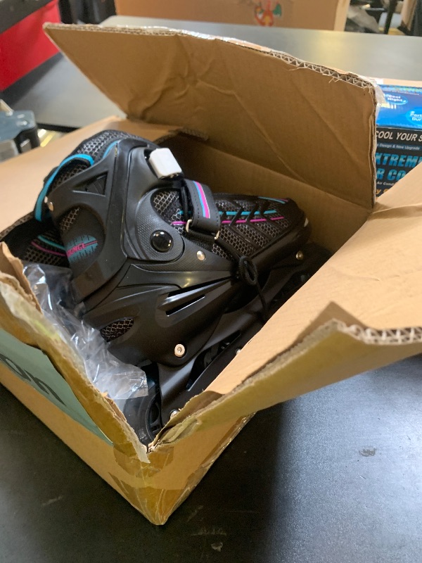 Photo 1 of Fotoumgl Adjustable Inline Skates for Kids and Youth with Light up Wheels, Outdoor Beginner Skates for Girls Boys Ages 4-12, Women, Men