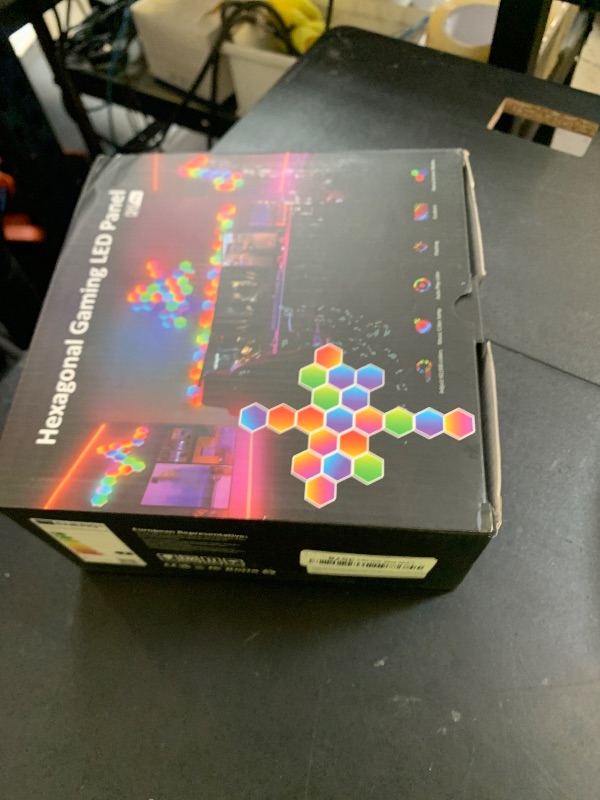 Photo 1 of OJQ 20 Pack Hexagon Lights Wall RGB Panel - Smart APP RGB Hexagonal Modular Gaming Light Music with Sync Honeycomb Shape Panels Hexagon Lights for Bedroom Children Room
