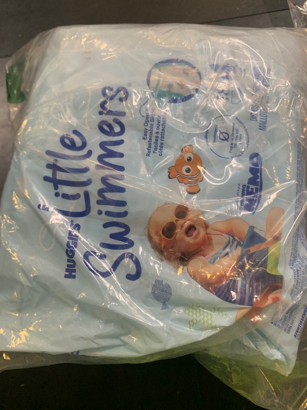 Photo 1 of Huggies Little Swimmers Disposable Swimming Diapers, Size 4 (24-34 lbs), 18 Ct