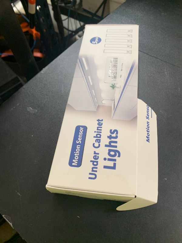 Photo 1 of 5-Pack Under Cabinet Lighting, Upgraded 2500mAh Rechargeable Under Cabinet Lights Wireless, LED Motion Sensor Light Indoor Closet Lights Under-Counter Light Fixtures for Kitchen, Hallway, 12in