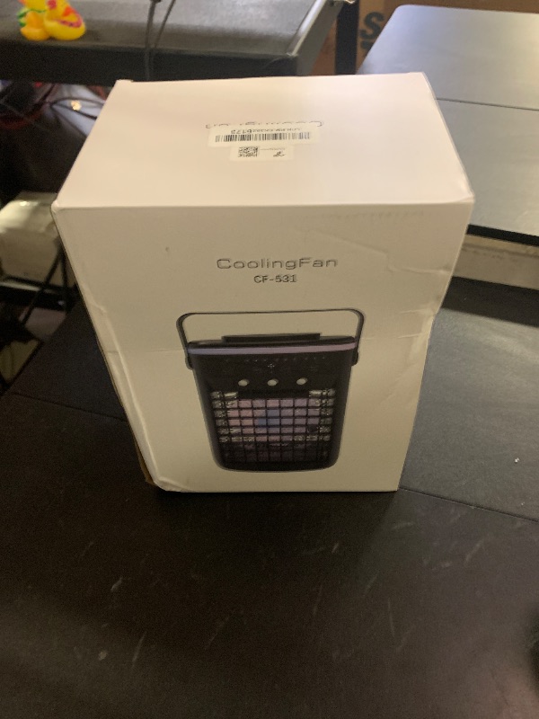 Photo 1 of Portable Air Conditioner,Cooling Fan with 3 Speeds &3 Modes,2-8H Timer,1000ml Water Tank, Remote Control,4 in 1 Humidifier, Air Conditioner,Fan,Night Light,Evaporative Air Cooler for Home,Office