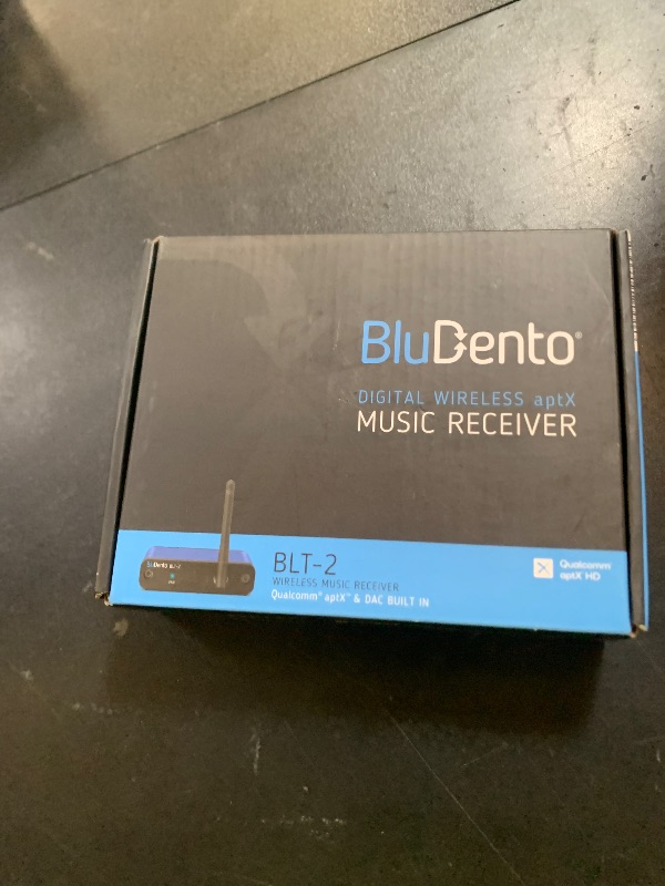 Photo 1 of BluDento Hi-Fi Bluetooth Audio Receiver aptX Classic aptX Low Latency Built-in Burr Brown DAC for Streaming with Analog and Digital Outputs