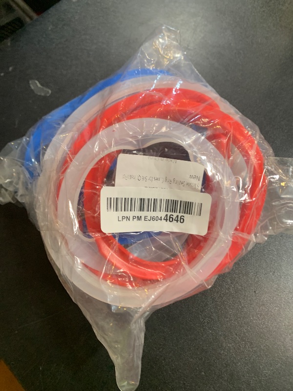 Photo 1 of Silicone Sealing Ring for InstaPot - 3 Pcs Replacement Silicone Gasket Seal Rings with 3 Colors(Red, Clear and Blue) - Gasket Accessories for 5/6 Qt InstaPot