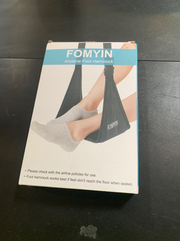 Photo 1 of Airplane Footrest with No Feet Clashing Support Design, Portable Travel Foot Hammock, Memory Foam Plane Foot Rest to Relieve Feet Soreness - Long Flights Essentials