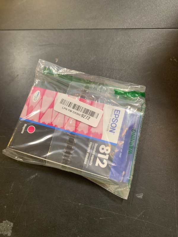 Photo 1 of Epson 812 DURABrite Ultra Ink Standard Capacity Magenta Cartridge (T812320-S) Works with Workforce Pro WF-7310, WF-7820, WF-7840, Workforce EC-C7000