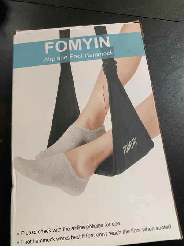 Photo 1 of Airplane Footrest with No Feet Clashing Support Design, Portable Travel Foot Hammock, Memory Foam Plane Foot Rest to Relieve Feet Soreness - Long Flights Essentials