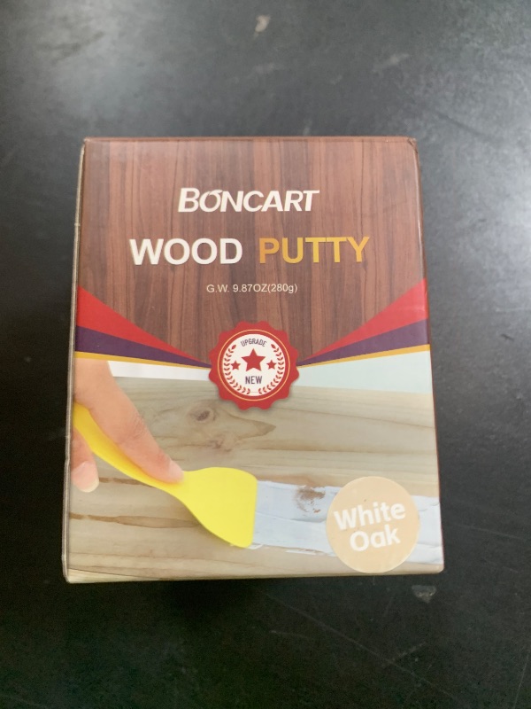 Photo 1 of BONCART Wood Filler, White Oak Wood Putty, 9.87 Ounces - Repairs Broken Wooden Furniture