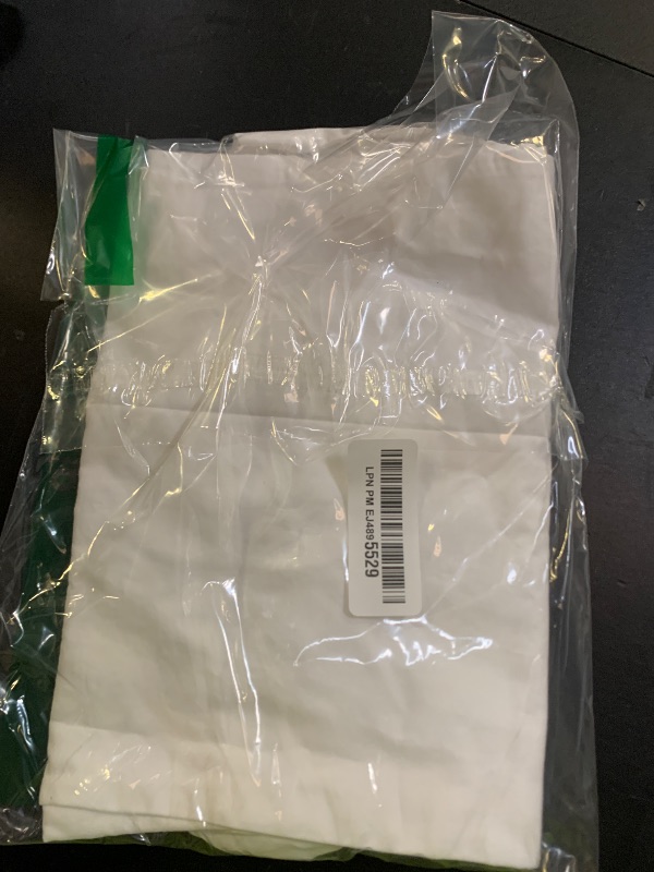 Photo 1 of Amazon Basics Standard Pillowcase with Zipper, 100% Cotton Hypoallergenic, Pillow Protector, White (27 x 21 Inches), Pillows Not Included