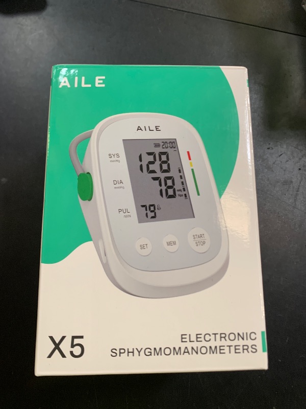 Photo 1 of Blood Pressure Monitor, AILE Blood Pressure Machine Upper Arm Large Cuff(8.7"-16.5"), High Automatic Blood Pressure Monitors Cuff for Home Use, (BP) Manual Arm Blood Pressure Monitors, 2 * 99 Memory