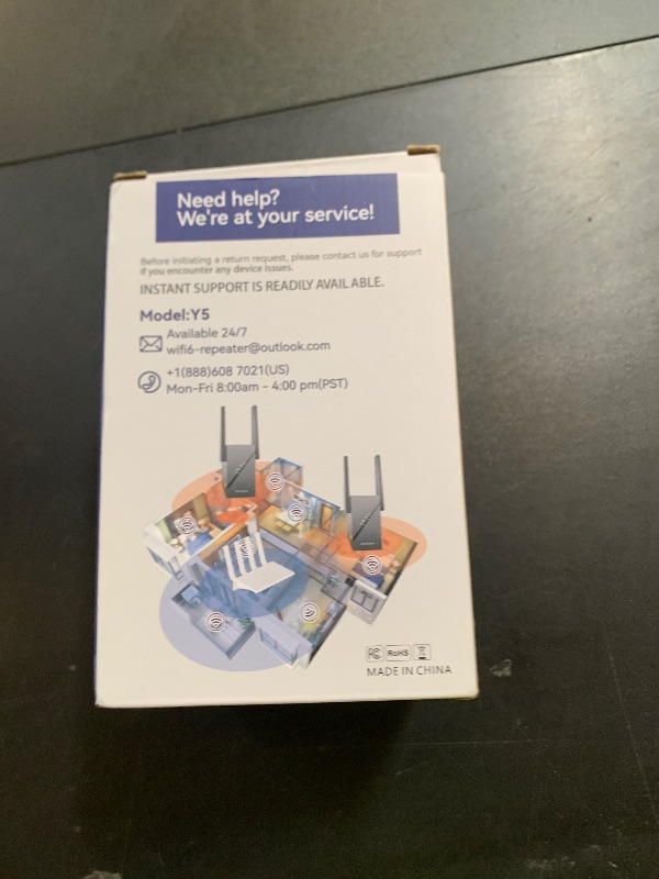 Photo 1 of 2025 WiFi 6 Range Extender,3Gbps Home Signal Booster, 12X Faster Dual Band 5GHz/2.4GHz, Covers Up to 18000 Sq.ft and 99 Devices, Internet Wireless Repeater with Ethernet Port, 1-Tap Setup