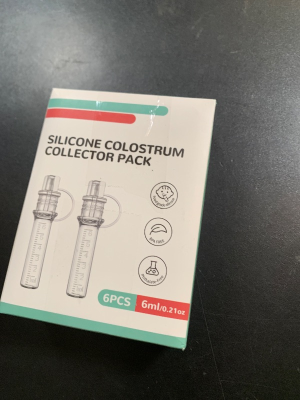 Photo 1 of dearlomum Colostrum Collector Kit Breast Milk Collector 6ml/6pcs,Reusable, Heat & Freezer Resistant, BPA-Free, with Cotton Cloth Wipe, Storage Case, Cleaning Brush