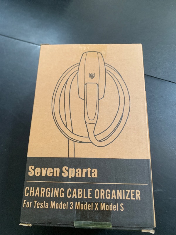 Photo 1 of SEVEN SPARTA Charging Cable Holder with Chassis Bracket Compatible with Tesla Model 3 Model Y Model X Model S Charger Cable Organizer Car Accessories Wall Connector, Patent Approved (Black)