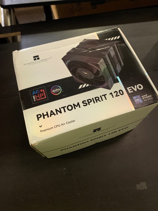 Photo 1 of Thermalright Phantom Spirit 120 EVO CPU Cooler,7×6mm Heat Pipes CPU Air Cooler,Dual PWM Fan Computer Cooling,2150RPM Speed,for AMD AM4 AM5/Intel 1700/1150/1151/1200/17XX/2011/1851