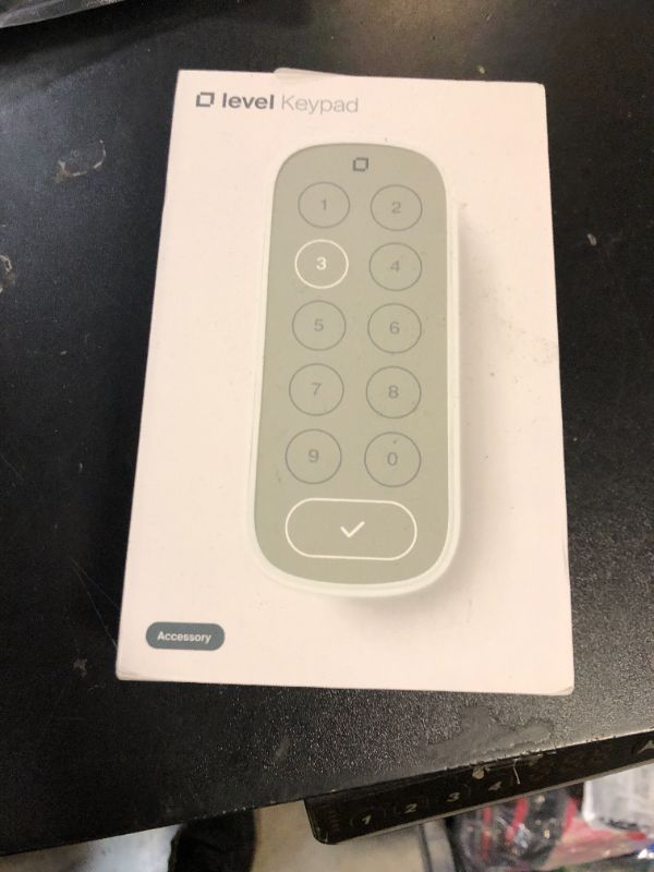 Photo 1 of Level Keypad - Compatible with Any Level Lock or Bolt - Weatherproof with LED Backlight - Bluetooth-Enabled Door Lock Accessory for Keyless Entry (White)